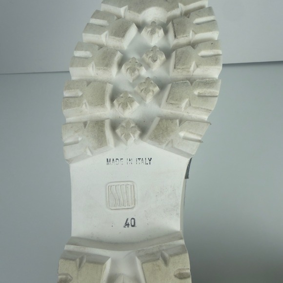 L'idea by Lori Women Cream Patent Leather Penny Loafers 40 Made in Italy - Picture 8 of 8